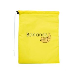 kkiuop Sac de conservation pour banane, sac réutilisable avec cordon de serrage, sac de rangement pour fruits et légumes, sacs de rangement pour herbes fraîches pour oignons, jaune, 1pcs - Publicité