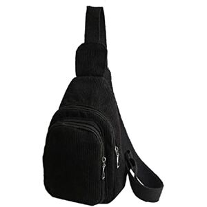 Bogjiru Petit sac à bandoulière pour femme en velours côtelé pour voyage, sport, course à pied, randonnée, randonnée - Publicité