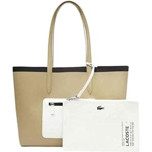 Lacoste Sac Tote Réversible Anna Seasonal Femme Brindille Farine Noir - Publicité