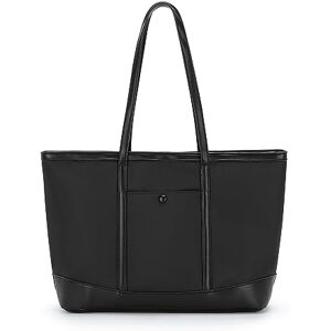 BOXSAM Sac a Main Femme Sac Fourre-Tout Imperméable pour Femme Sac a Cabas Tote Bag Noir Grande Capacité pour École, Travail, Shopping, Party, Voyage. Publicité