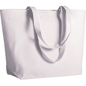 Generico Artexia sac cabas pour femme, sac fourre-tout pour shopping, coton 280 g/m2, sac en tissu, sac en toile, Blanc, 50x37x16cm - Publicité