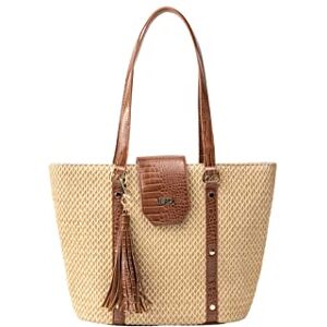 MAHISHA, Sac cabas Femme, beige camel - Publicité