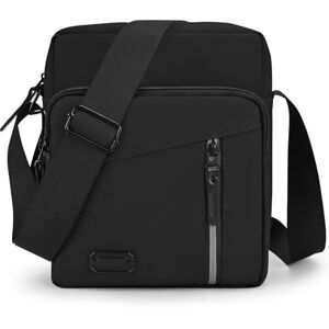 Tuaeccki Sacoche Homme Bandouliere Petite Sac Bandoulière Hommes avec 5 Pockets Sacs à dos porté travers Pochettes Cartable Besace Sacs à Main Voyage pour Travail et Scolaire, Noir - Publicité