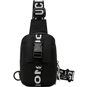 Long Keeper Sacoche Homme Bandouliere Petit Sac de Poitrine Sling Bag Imperméable Sac à Dos Bandoulière pour Homme Femme Voyage Randonnée Sports - Publicité