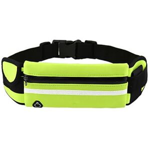 ASYKNM Ceinture Running Étanche en Néoprène pour Hommes et Femmes Sac Banane Sport pour Téléphone Parfaite pour Course à Pied, Trail et Jogging Ceinture Réfléchissante et Réglable (Vert) - Publicité