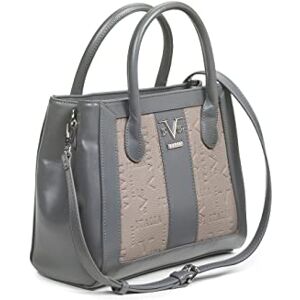 19V69 ITALIA Gabriela Femme Argenté, Sac Cabas, Gris/Taupe - Publicité