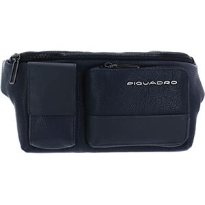 Piquadro Sac Banane en Cuir pour Homme, Night Blue, Taglia Unica, Contemporain - Publicité