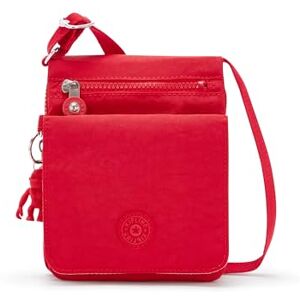 Kipling NEW ELDORADO, Petit Sac à Bandoulière, Mutiples Compartiments, 19.5 cm, 1 L, Red Rouge - Publicité