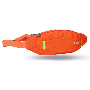 DUNSBY Sac banane de course à pied, sac banane de sport, sac de cyclisme, sac banane pour l'extérieur, voyage, course, randonnée, gym, fitness, sac à main pour homme et femme, Orange, Taille unique - Publicité