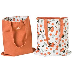 PLATEYTR Sac en toile double face en coton et lin,Sac en tissu, sac à provisions, coton épaule Double poignée toile Messenger Bag pour femmes, enfants(Pommes vertes,31 * 10 * 31cm) - Publicité