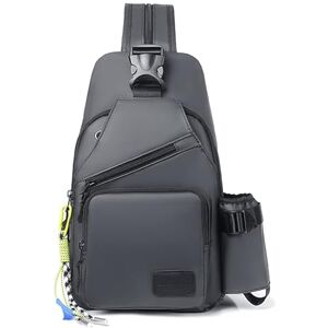 GOUNNU Sacoche Homme Bandouliere Réglable Sac de Poitrine Imperméable Léger, Sac a Dos Antivol avec Port de Charge USB, Sling Bag Crossbody Bag pour Voyage, Cyclisme,camping, Randonnée (Gris) - Publicité