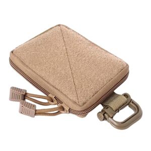 Oshhni Pochette à outils utilitaires, pochette de téléphone multi-usage, petit sac de ceinture, sac de rangement utilitaire Portable pour hommes, brun clair - Publicité