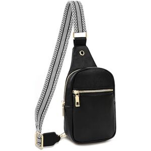 Lishang Sac de Poitrine pour Femme Petit Sac Bandoulière Femme Cuir PU Sac Banane Chic Sling Bag Sacoche Sacs à Dos Crossbody Bag pour Sport Voyages Travail Randonnée Fête Festival - Publicité