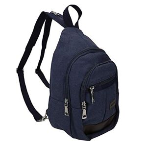 Betz Sac à dos slingbag sac à bandoulière sacoche SLING pour homme et femme avec 3 compartiments Couleur bleu - Publicité
