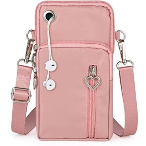 Aucuu Petit Sacoche Telephone Portable Femmes, Sac pour Femme avec Bandoulière Réglable, Oxford Tissu Crossbody Pochette Sacoche Running Armbag pour Téléphone 7''(avec Prise casque) - Publicité