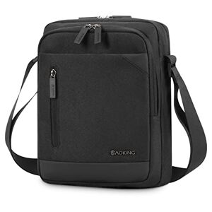 Sacoche Homme Sac a Main Homme Sacs D'épaule Sac Bandouliere Hommes en  Nylon Sacoche Besace Messenger Bag Sac d'affaires Crossbody Sac de Voyage  Travail et Scolaire(Noir)