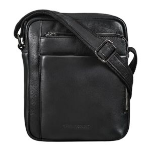 STILORD 'River' Sacoche Homme Cuir Petit Sac à Bandoulière pour iPad Sac Messager Pochette à l'Épaule Crossbody Bag en Cuir Véritable, Couleur:Noir - Publicité