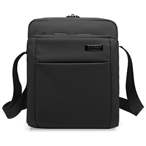 Srotek Sac à Bandoulière Homme Sac de Messager Oxford Tissu Casual Sport Sac d'épaule pour Tablette/iPad/Hommes/Voyages (Noir) - Publicité