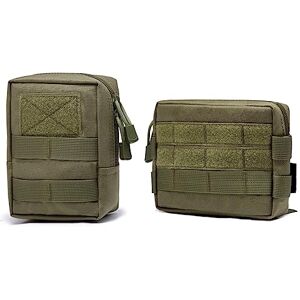 TRIWONDER Sac Tactique Poche Molle Sacoche Ceinture Militaire Pochette EDC pour Randonnée Trekking Camping (C Vert) - Publicité