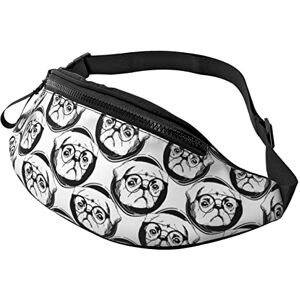 DJNGN Carlin avec des Lunettes Sac à bandoulière Coureur Petite Pochette de Hanche Sac Banane Course à la Taille Sac Banane Sac de Ceinture Sport Mince à la Mode pour Le Jogging randonnée Femme - Publicité