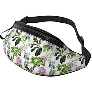 874 Sac Porté Épaule Fleurs Tropicales De Rhododendron Unisexe Sacoche Homme Bandouliere Portable,Loisir Sacoche De Ceinture pour Gym Randonnée Vie Quotidienne 14X35Cm - Publicité