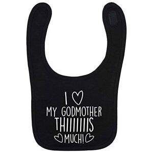 Creative Black Bib I Love My Godmother This Much T-shirt Noir - Publicité