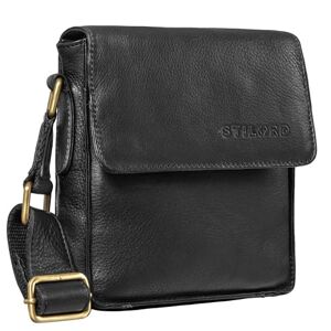 STILORD 'Nate' Sacoche Vintage Cuir Homme Petite Sac a bandouliere pour Hommes Sac Messager Sac à l'épaule Cuir Véritable, Couleur:Noir - Publicité