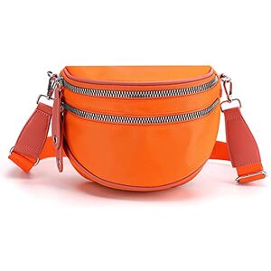 FANDARE Léger Sac à Bandoulière Polyvalent Sacs D'épaule Besaces Poitrine Poche Sling Porté Epaule Sacoche Les Adolescents Hommes Femmes Imperméable Nylon pour Voyage École Sports Crossbody Orange - Publicité