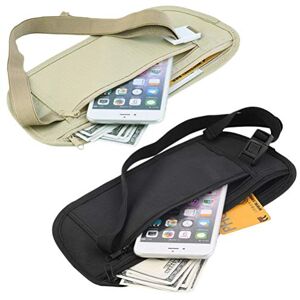 Générique Sac banane pour la course à pied, petit sac banane, support de téléphone pour homme et femme, pochette banane pour voyage, randonnée, kaki, Mode - Publicité