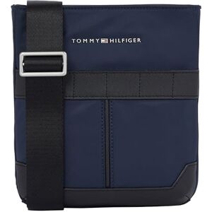 Tommy Hilfiger Sac Bandoulière Homme TH Elevated Nylon Mini Crossover Petit Modèle, Bleu (Space Blue), Taille Unique - Publicité