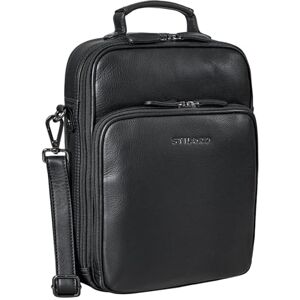 STILORD 'Can' Sac pour Homme en Cuir Grand Pochette Bandoulière Sacoche Vintage Sac Messager Porté à l'Épaule Sac pour MacBook 13,3 Pouces Sac à Main, Couleur:Noir - Publicité