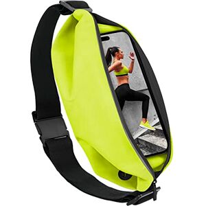 moex® Easy Bag pour Samsung Galaxy Z Fold 4 Ceinture de Course pour téléphone Portable, Sac de Course pour Le Jogging, Sac Banane de Sport étanche Fitness Running Belt Jaune Fluo - Publicité