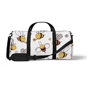 DreamBay Sac de sport fourre-tout de sport mignon animal jaune abeilles miel sac fourre-tout week-end fourre-tout fitness sac bandoulière sac à dos, Couleur 901, M taille, Sac de voyage - Publicité