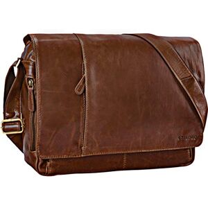 STILORD 'Elias' Sacoche Homme Cuir Vintage Sac Bandoulière Homme Design Sac en Cuir Ordinateur Portable 15,6 Pouces Besace en Cuir, Couleur:Antique Marron - Publicité