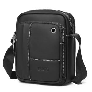 BAIGIO Sac a Bandouliere en Cuir Veritable pour Hommes Sac a Bandouliere en Cuir de Vachette Sacs de Voyage d'affaires etui pour iPad - Publicité