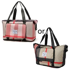 NURCIX Sacs À Bandoulière Pliables De Capacité Sac Polochon avec Compartiment À Chaussures Séparation Sèche Et Humide Sport Voyage Sac À Main Sac De Sport pour Femme Petit Fourre-Tout - Publicité