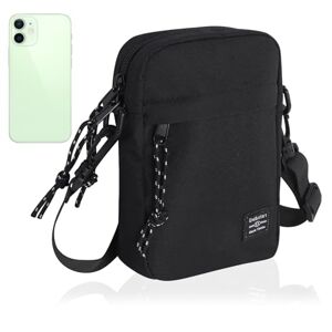 Minicloss Sac à bandoulière Crossbody petit sac à Messenger Bag,Hommes téléphone portable sacs à bandoulière pour la vie quotidienne Voyage Hommes sac de téléphone portable avec bandoulière 13.5 * 4.5 * 19cm - Publicité