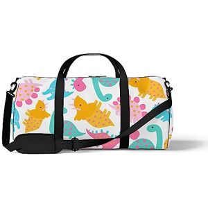 DreamBay Sac de sport fourre-tout de sport en forme de dinosaure mignon animal dessin animé week-end sac à bandoulière sac à dos fourre-tout sac fourre-tout, Couleur 1142, M taille, Sac de voyage - Publicité