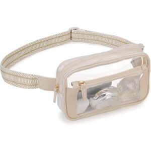 VX VONXURY Sac Banane Chic pour Femme Homme, Transparent Sac Ceinture Fanny Pack, Sac Banane Léger à Bandoulière avec Sangle Réglable pour la Course à Pied en Plein Air, la Randonnée - Publicité