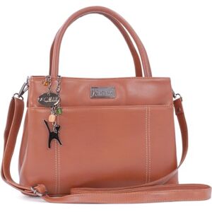 Tigi Collection Handbags Sac Porté Épaule Femme en Cuir Cabas Bandoulière Réglable et Détachable ROSALINE Tanne - Publicité