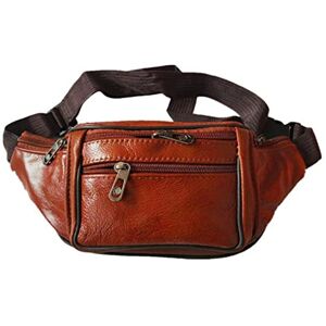 NVNVNMM Sac Banane Mode Hommes Véritable Cuir Sac à Taille Multi-Poche et Sac à glissière à glissière à glissière à glissière à glissière réglable Bande Fanny Pack Sacs de téléphone(3) - Publicité