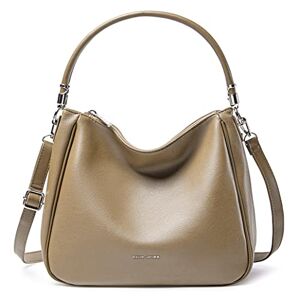 David Jones Sac à Main Hobo Femme Sac Porté Epaule Bandoulière Simili Cuir PU Cabas Fourre-Tout Taille Moyenne avec Poignée Anse Longue Mode Ville Classique Pratique Elégant Beige - Publicité