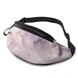 Botell Purple Sky Sac banane pour homme et femme avec fermeture éclair réglable pour entraînement, voyage, course décontractée, Ciel violet, Taille unique, Mode - Publicité