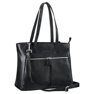 STILORD 'Madeleine' Sac Cartable Bandoulière Cuir pour Femmes Grand Sac à Main Vintage Élégant Sac Business Ordinateur 13,3 Pouces pour Travail Cuir Véritable, Couleur:noir - Publicité