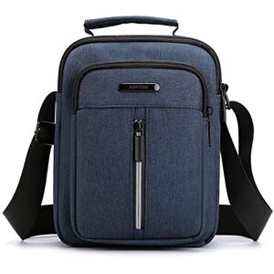 Elonglin Homme Sac à Bandoulière Petit Imperméable Sacoche Sacs À Main Sac de Poitrine pour Voyage École Affaires Randonnée Bleu - Publicité