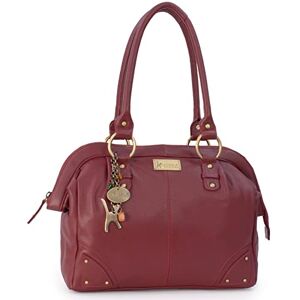 Tigi Collection Handbags Cuir Véritable Grand Sac à Main/Sac porté épaule/Cabas Femme  Rouge - Publicité