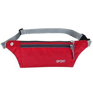 CUSROS Unisexe Sports De Course en Plein Air Sac De Taille De Téléphone Portable Sac Banane Pochette De Rangement pour Fitness Course Randonnée Escalade Camping Vélo Rouge Taille Unique - Publicité