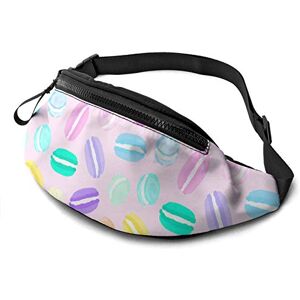 Botell Sac banane arc-en-ciel macarons avec sangle réglable pour homme et femme pour sports de plein air, course à pied, gym, voyage, Macarons arc-en-ciel, Taille unique, Mode - Publicité