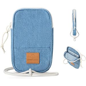 JOHNNY URBAN Pochette pour Telephone Portable Homme & Femme Blue Josh Petit Sacoche Bandoulière pour Voyage, Loisirs & Festivals Casual Messenger Bag Déperlant - Publicité