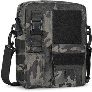 Huntvp Sac Bandoulière Sac d’Epaule Sac de Messager Travail Militaire Molle Tactique Sac avec Pochette de Clé Sac Multifonctionnel Homme Femme pour Randonnée Voyage Cyclisme (Camo) - Publicité